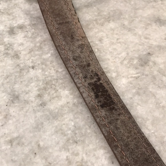 Vintage Dockers Belt Mens 36 Brown Stitching Festival Gorpcore Ranch Cowboy Boho - Picture 8 of 8